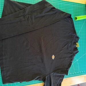 Dickies Black Long Sleeve Shirt with Logo Crop